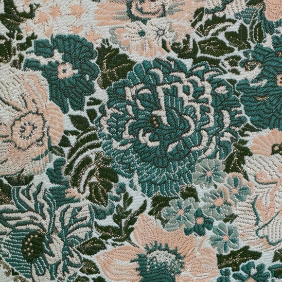 Vintage Handmade Embroidered Floral Throw Pillow - Picture 4 of 8